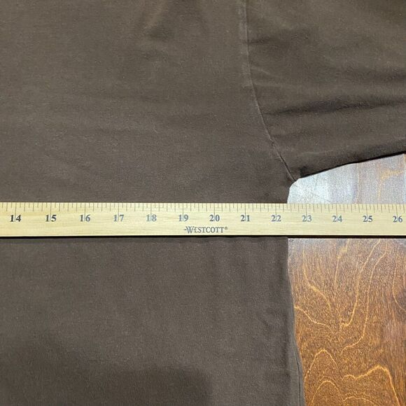 Avirex Brand Vintage Y2K Baggy Fit Brown Graphic T-Shirt Cotton Mens Size Large - Picture 6 of 7